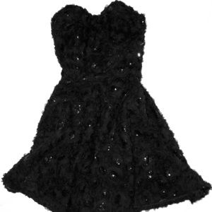 Black strapless Bebe dress size 4